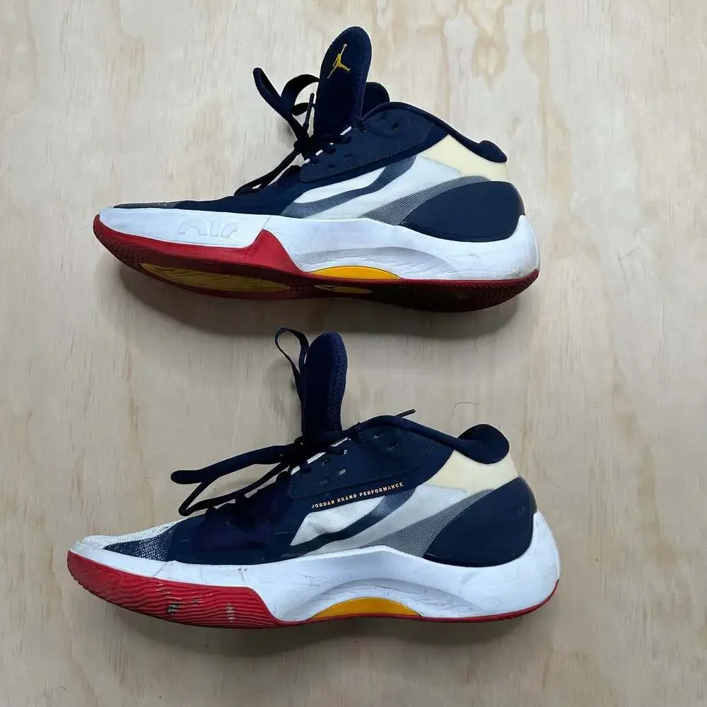 Air Jordan Zoom Separate 'Olympic' Midnight Navy/University Gold Basketball Shoe